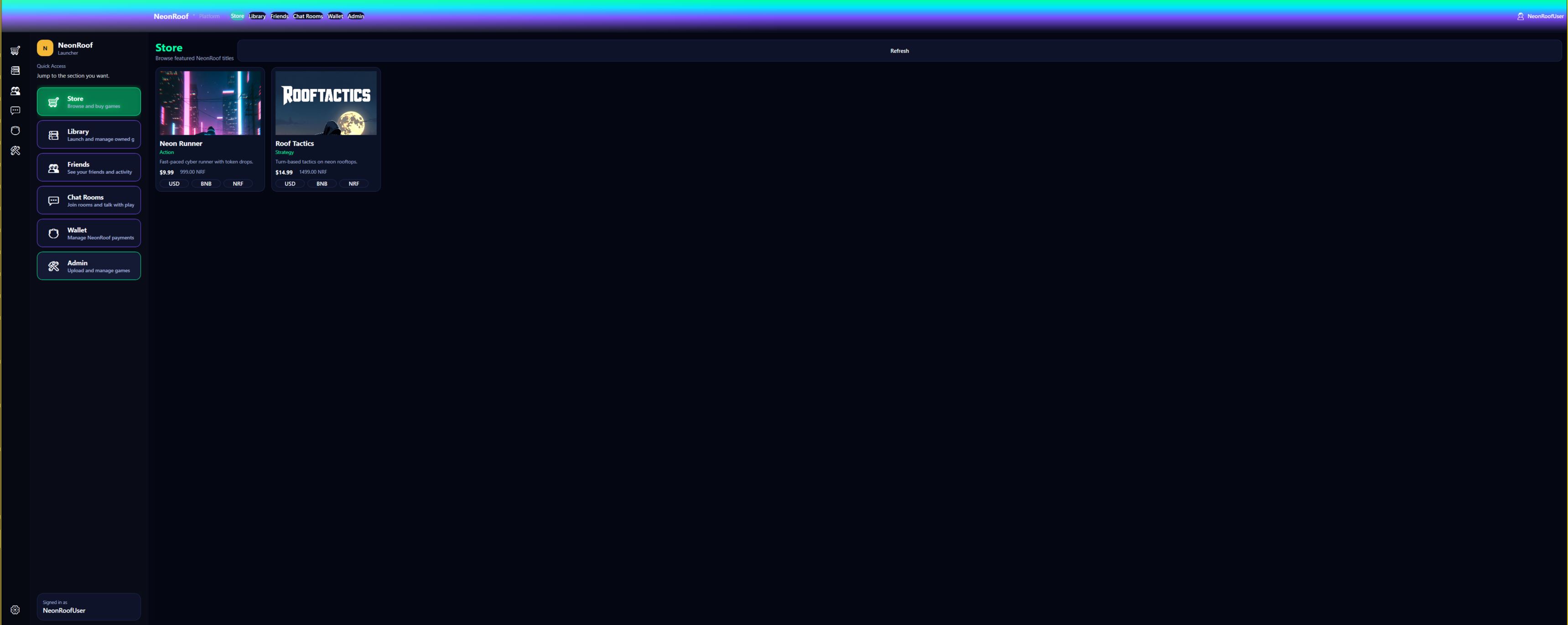 NeonRoof screenshot preview